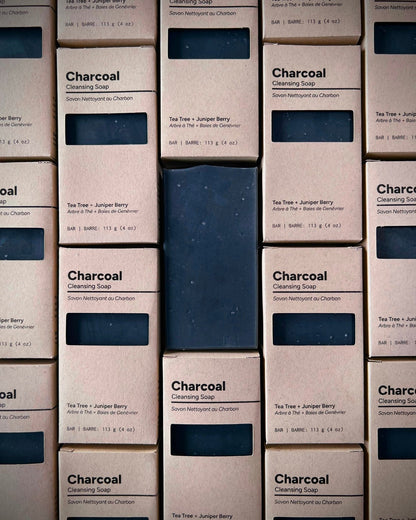 Charcoal Soap - Body and Face Cleansing Bar - Eternal Sunday