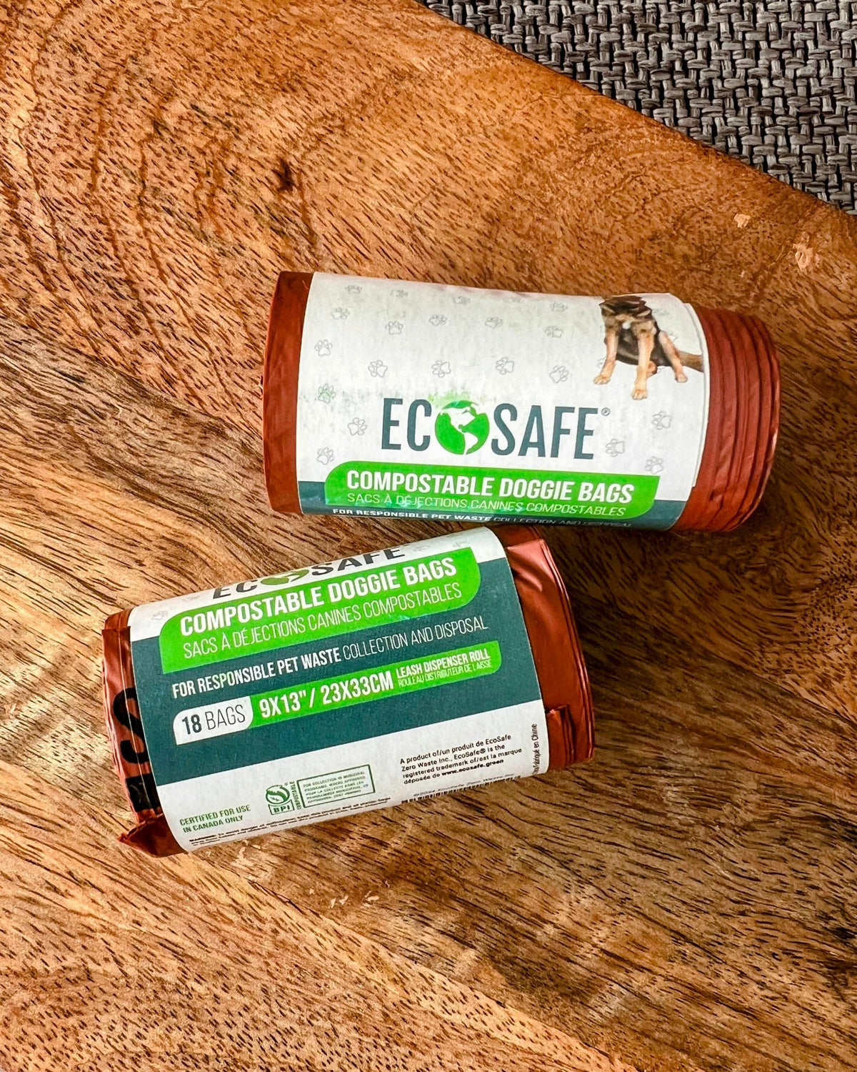 Compostable Dog Waste Bags - Leash Dispenser Roll, 18 Bags - Eternal Sunday