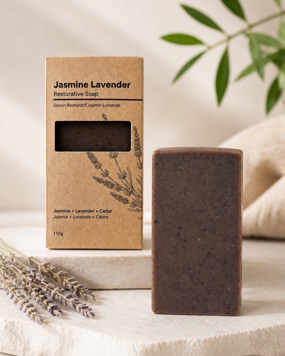 Jasmine Lavender Restorative Soap - Eternal Sunday